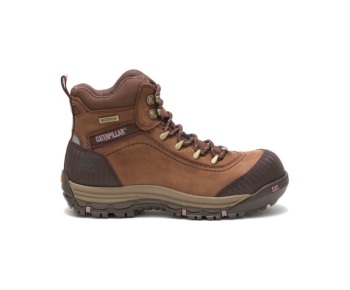 Caterpillar Kängor Sverige - Ally Waterproof Composite Toe Arbetsskor Dam Bruna IYD-918047